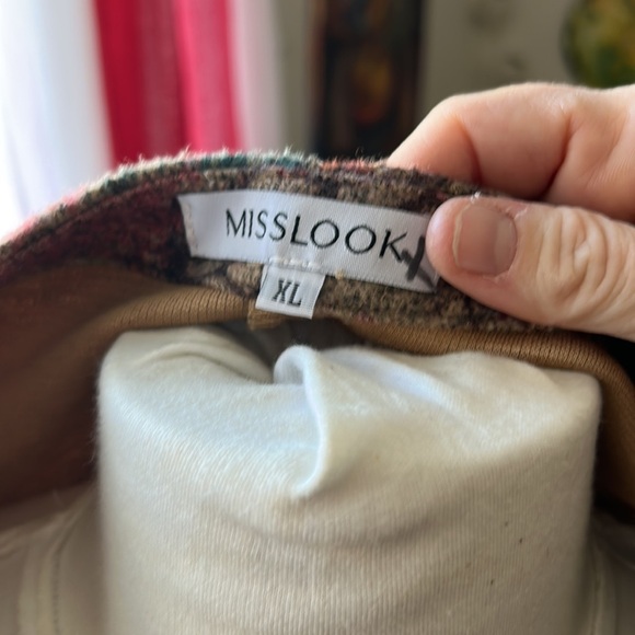 Floral Long Sleeved Shift Dress with Forest Pattern & Pockets Womens XL MISSLOOK - Picture 6 of 8